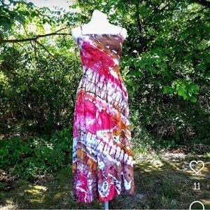 Bohemian Tie-Dye Maxi Dress NWOT